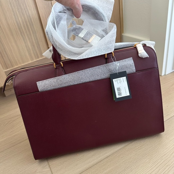 Kate Spade Burgundy Laptop Bag NWT - Picture 2 of 6